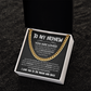 Cuban chain necklace for nephew with heartfelt message card, perfect for birthday or graduation gift from aunt or uncle.