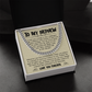 Cuban chain necklace with 'To My Nephew' message card, perfect birthday or graduation gift from aunt or uncle, symbolizing love and strength.